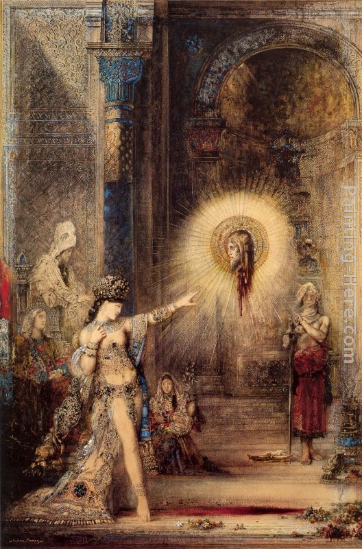The Apparition painting - Gustave Moreau The Apparition art painting